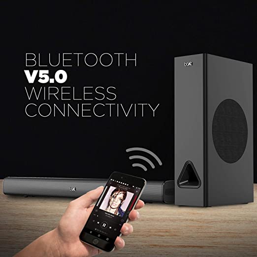 boAt Aavante Bar 1250 (80 Watt 2.1 Channel Wireless Bluetooth Soundbar)